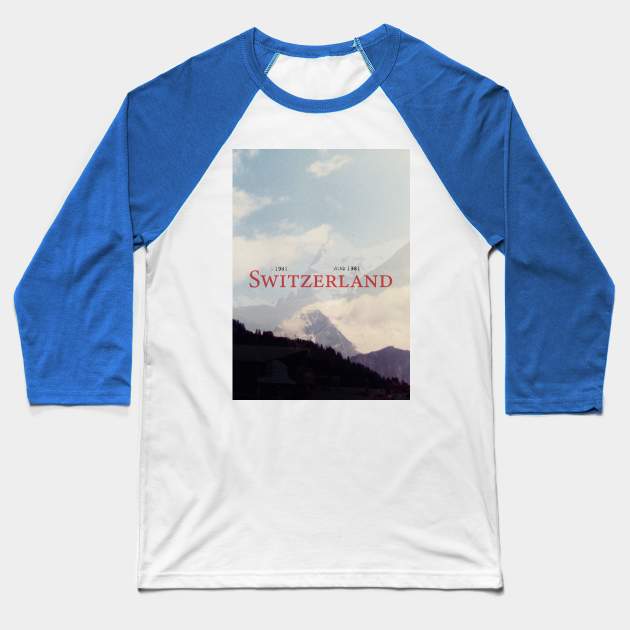 Switzerland Baseball T-Shirt by IndiasIllustrations